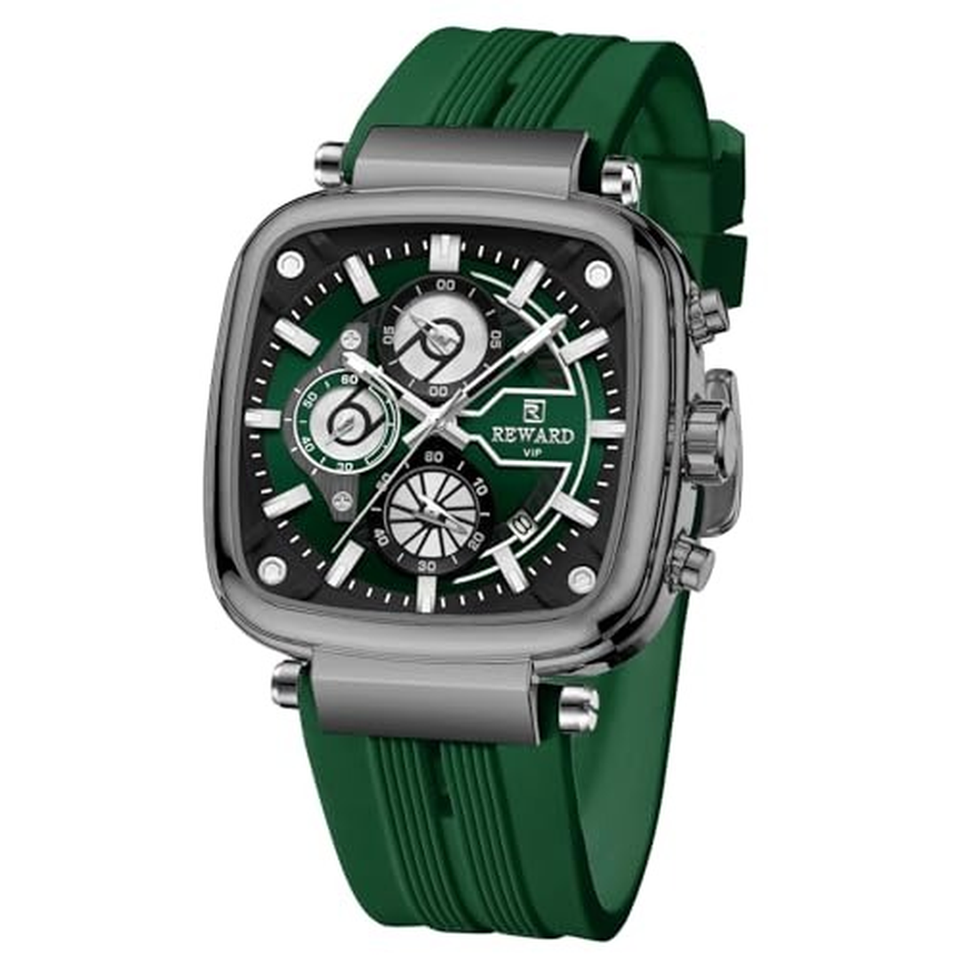 REWARD Analog Green Color Dial Men Watch