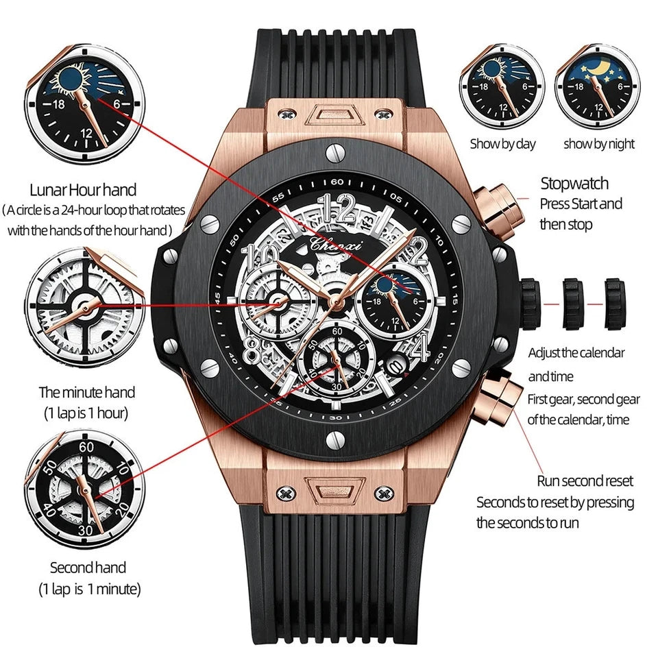 Chenzi Big Bang - Chronograph Watch