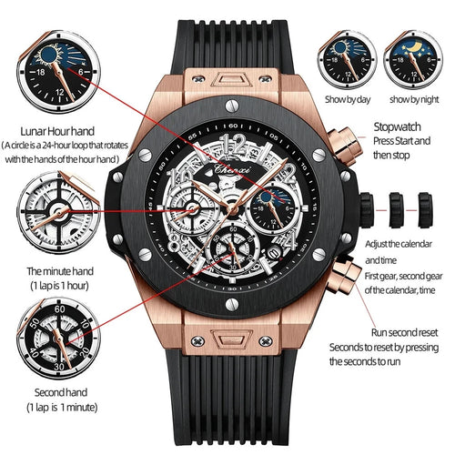 Chenzi Big Bang - Chronograph Watch